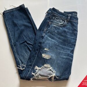 American Eagle Outfitters Dark Blue Relaxed Jeans